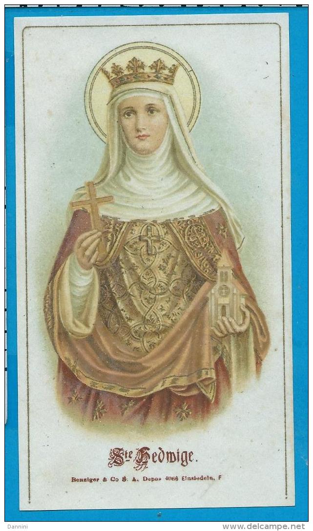 Holycard    St. Hedwige   Benzinger - Imágenes Religiosas