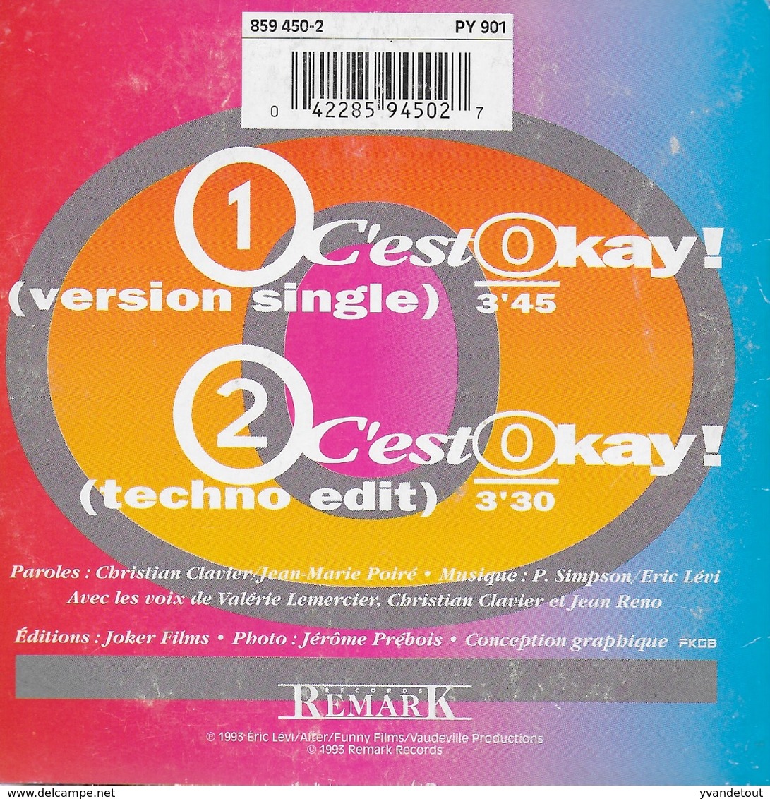 CD. Les Visiteurs. C'est Okay. Christian Clavier. Jean-Marie Poiré. - Musique De Films