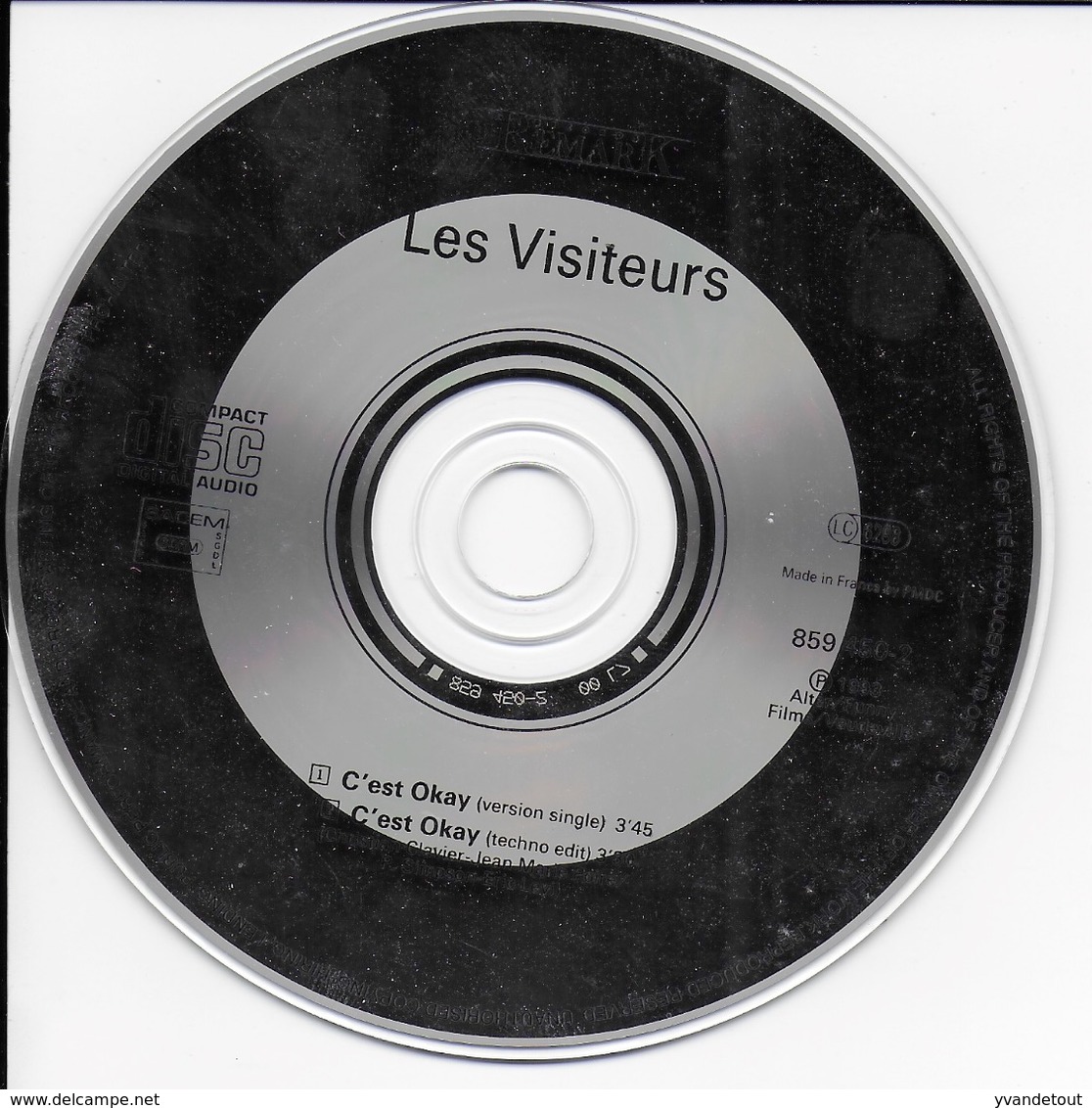 CD. Les Visiteurs. C'est Okay. Christian Clavier. Jean-Marie Poiré. - Filmmuziek
