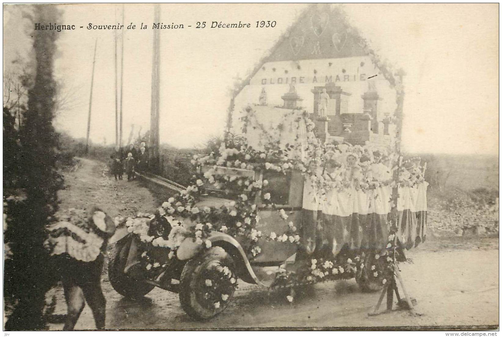 HERBIGNAC - "Souvenir De La Mission - 25 Décembre 1930" - Herbignac