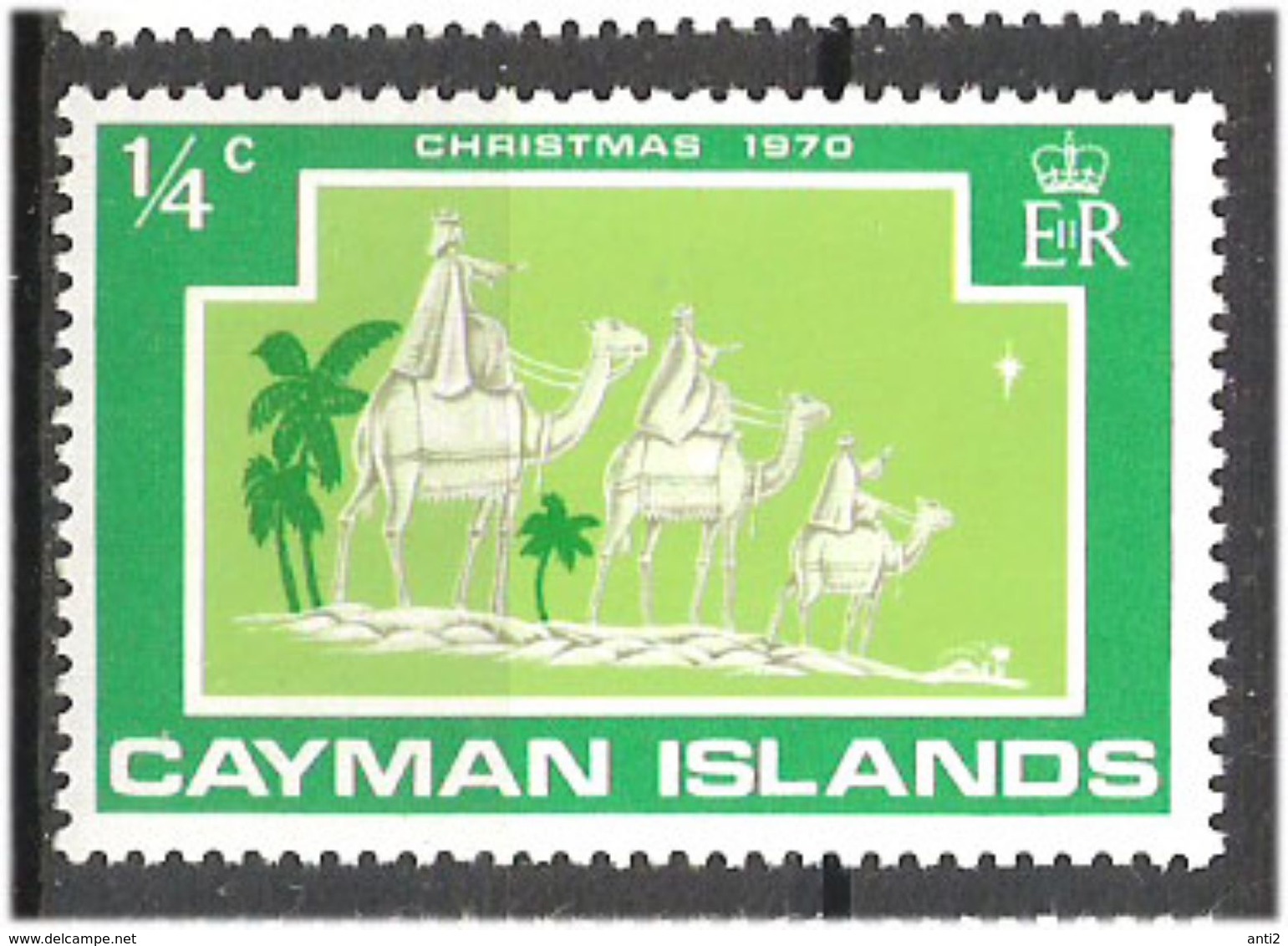 Cayman Islands 1970 Christmas: The Three Holy Kings Mi 276 MNH(**) - British Honduras (...-1970)