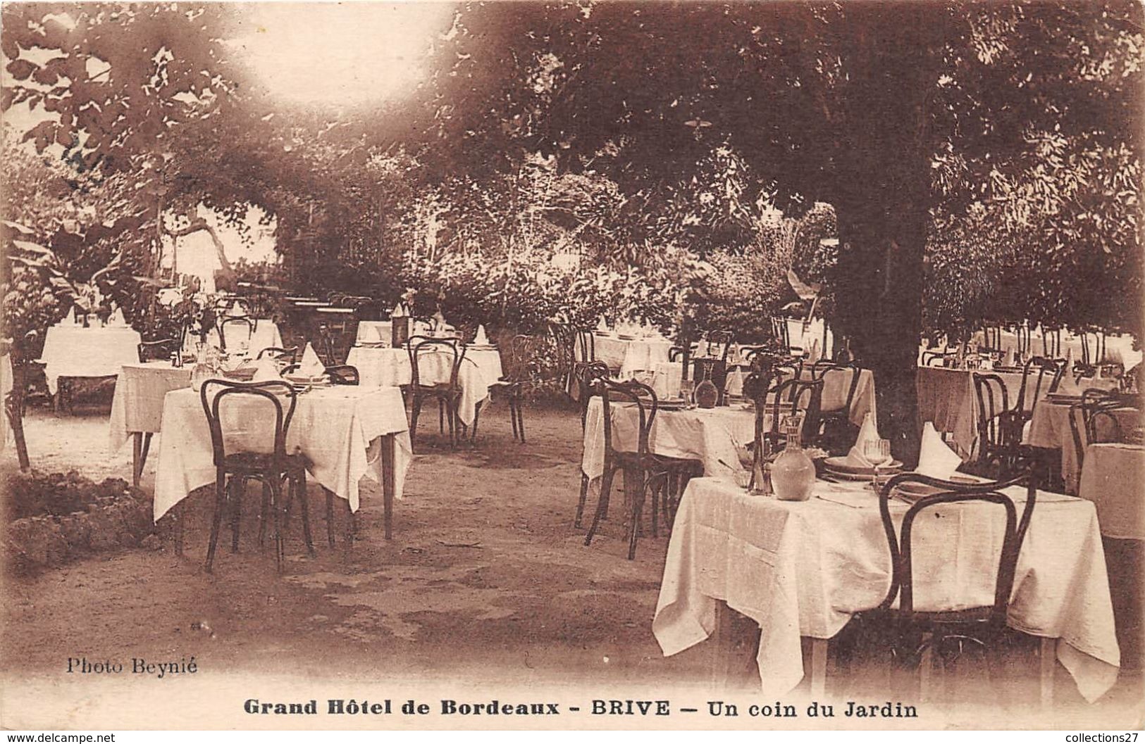 19-BRIVE- GRAND HÔTEL DE BORDEUAX - UN COIN DU JARDIN - Brive La Gaillarde