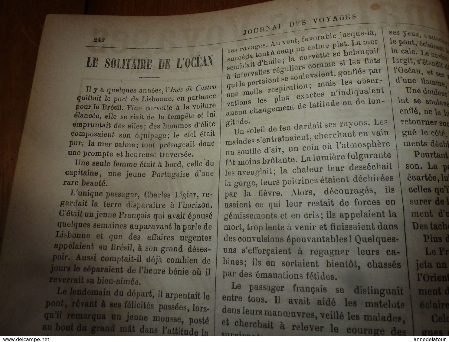 1882 JdV: Poste et Timbres-Poste; Le navire INES de CASTRO quitte Lisbonne avec Charles Ligier; Les DEUX-SEVRES;etc