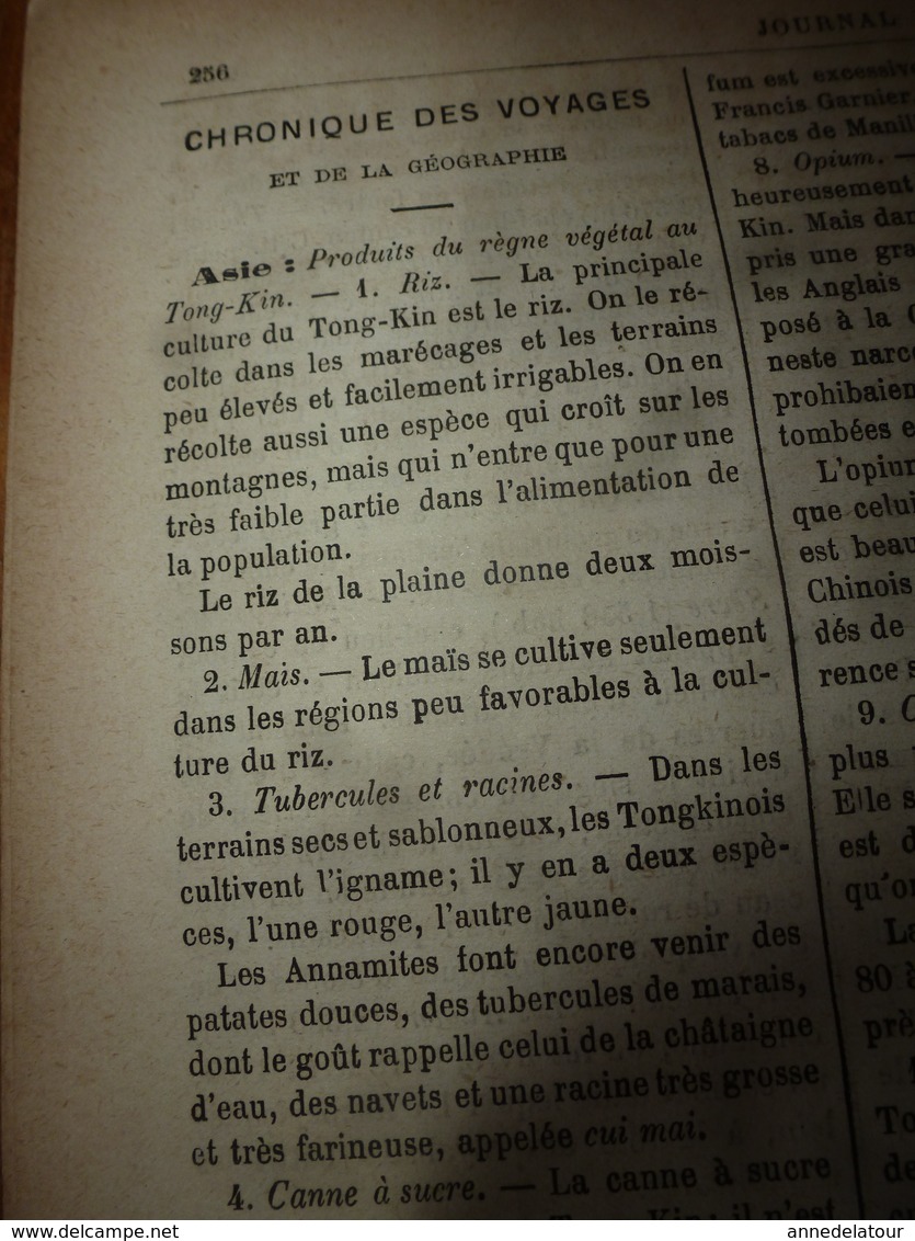 1882 JdV: Poste et Timbres-Poste; Le navire INES de CASTRO quitte Lisbonne avec Charles Ligier; Les DEUX-SEVRES;etc