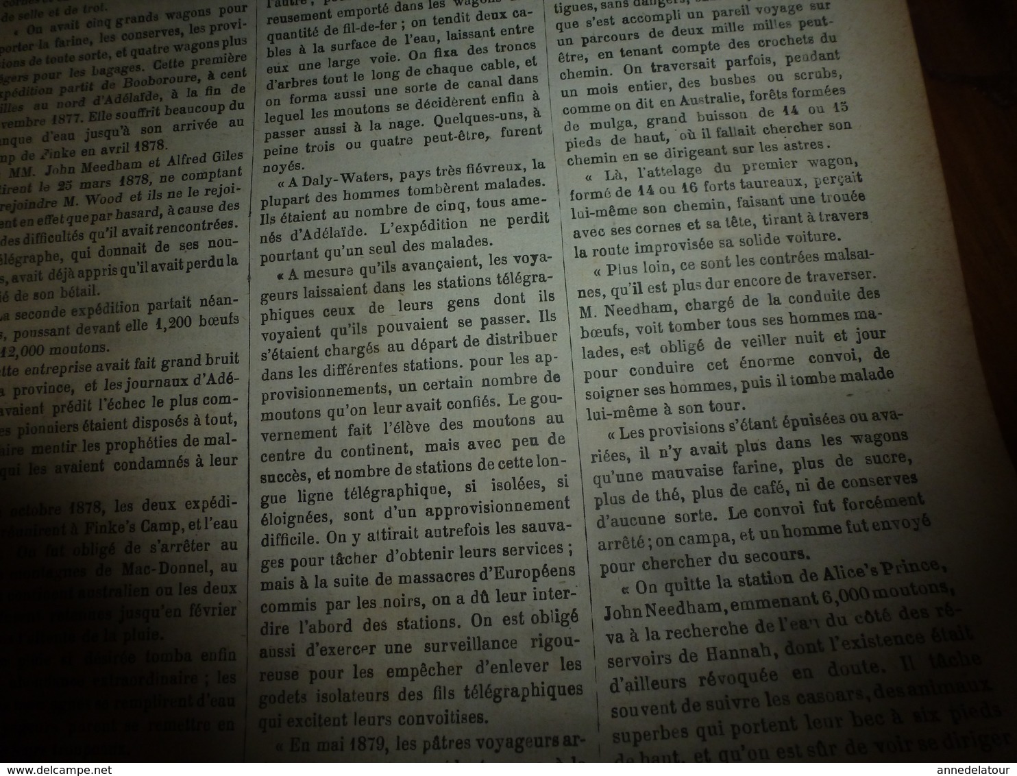 1882 JdV:Australie -> entrainés par des femmes et massacrés;Brau de St-Paul Lias et John de la Croix explorateur ; SOMME