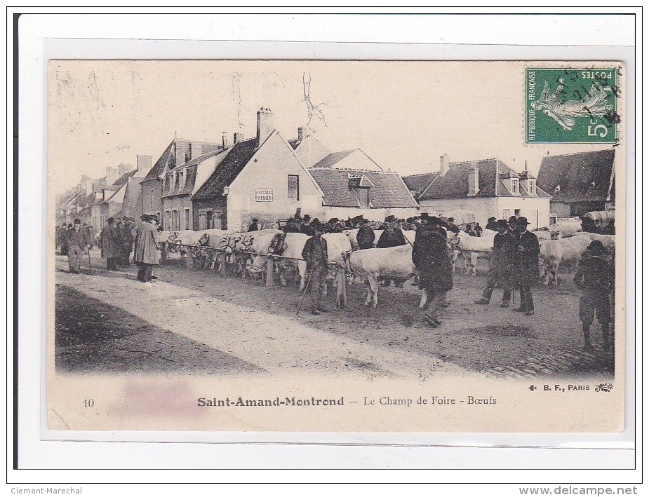 SAINT-AMAND-MONTROND : Le Champ De Foire, Boeufs - Etat - Autres & Non Classés