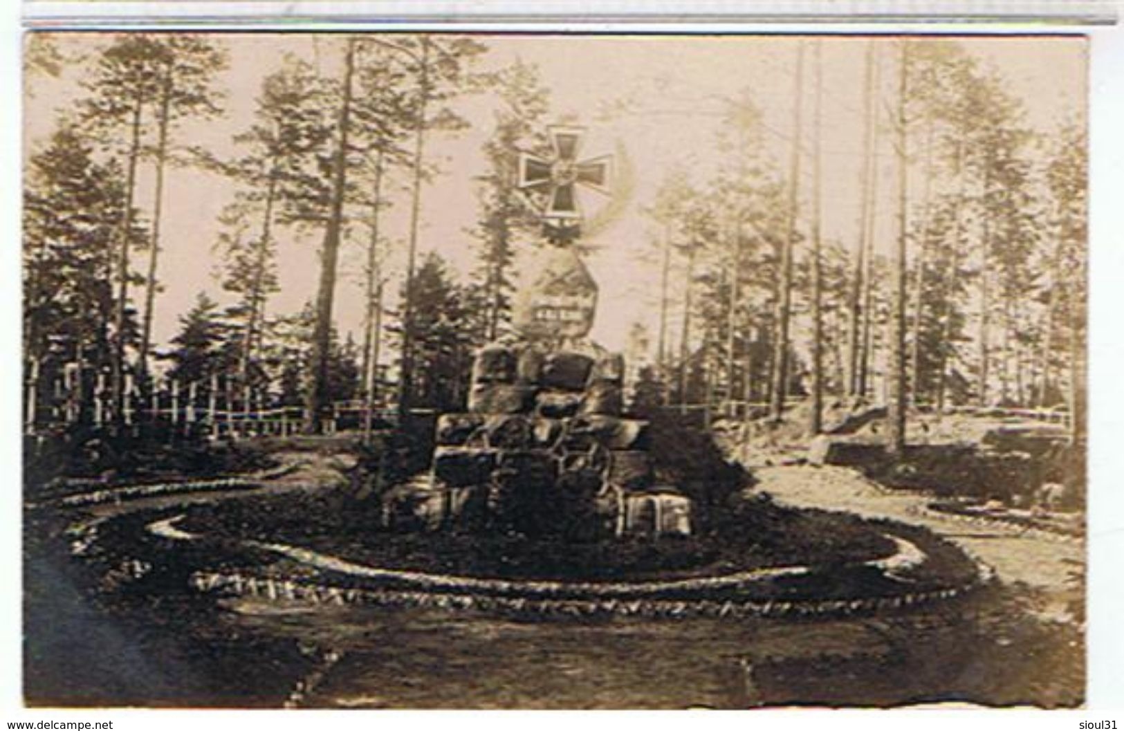 POLOGNE - CIMETIERE  ALLEMAND   CARTE  PHOTO   TBE - Poland