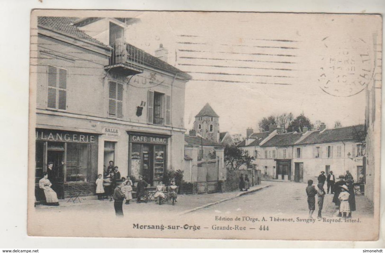 MORSANG Sur ORGE - Grande Rue - Café - Boulangerie - Morsang Sur Orge