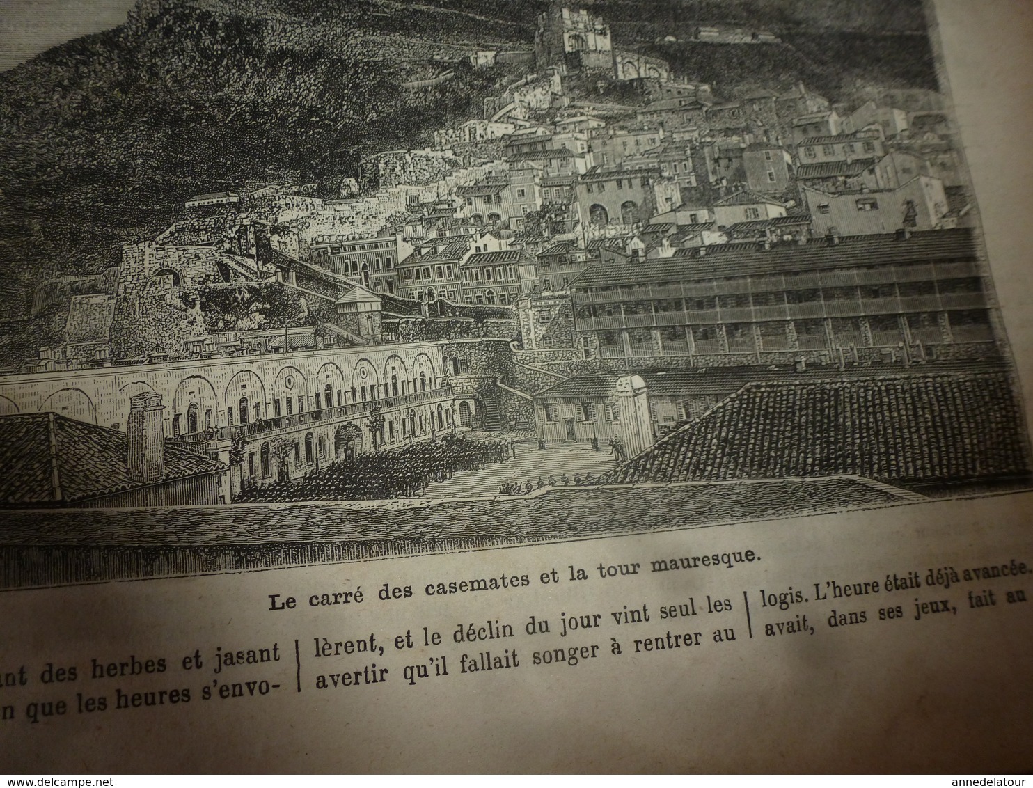 1882 JdV: Gibraltar Et Ses Grosses Batteries De Défense ;BRUN Chez Les Achantis D'Elmina à Coumassie; Tapirs A Dos Blanc - 1850 - 1899