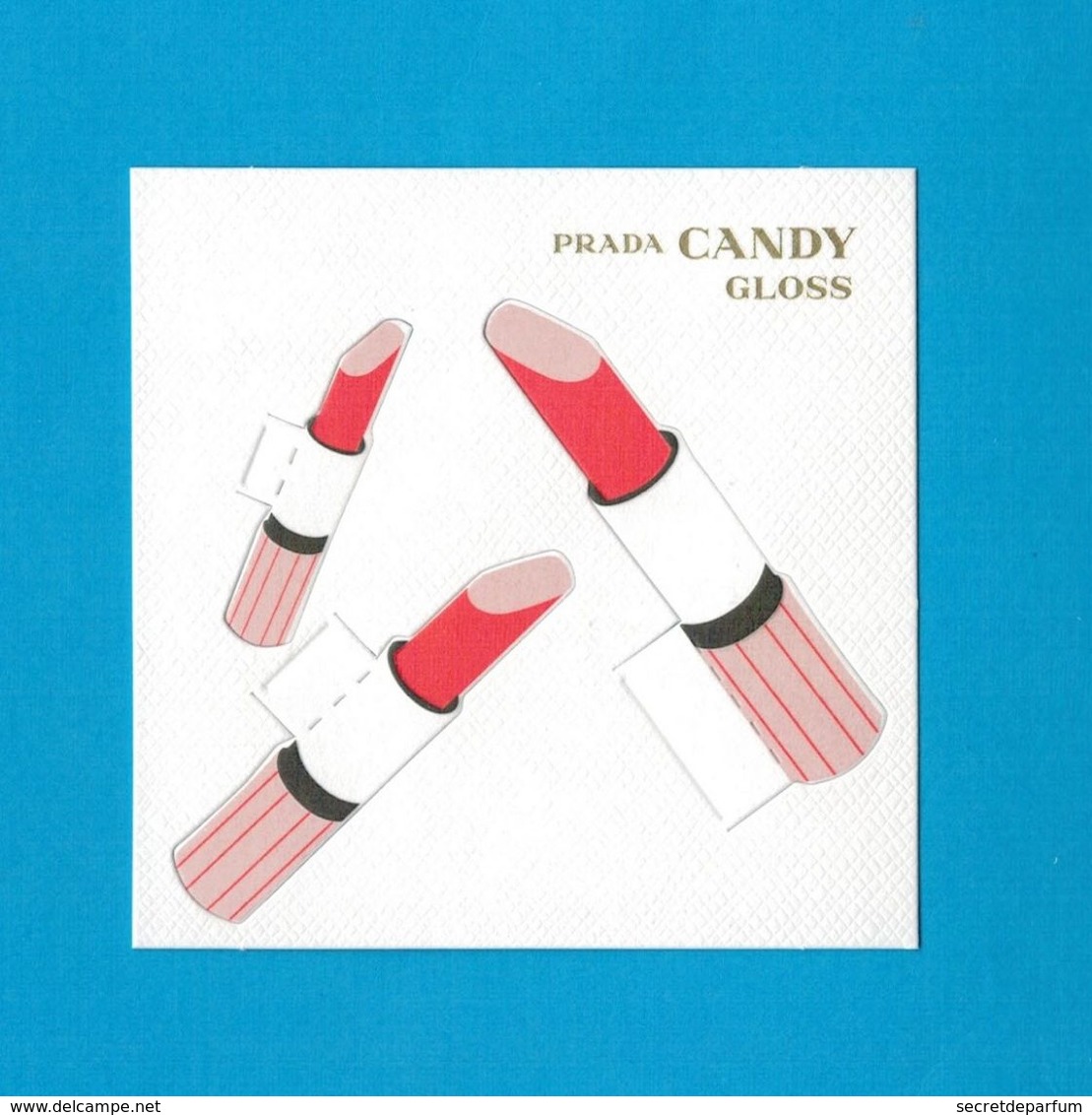 Cartes Parfumées Carte  CANDY GLOSS De PRADA - Modern (from 1961)