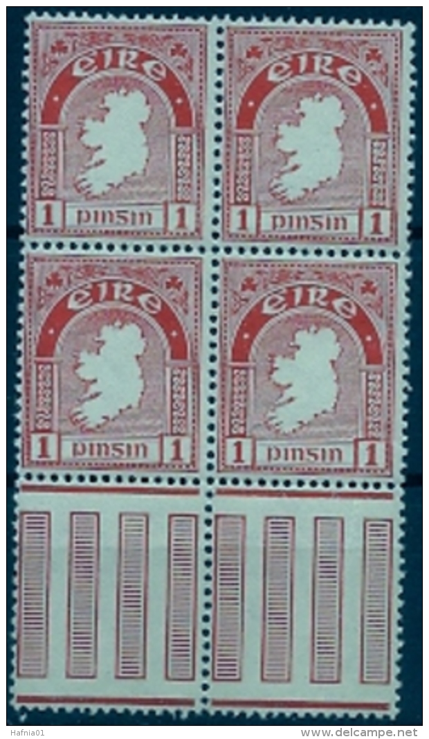 Ireland 1940. National Symbols. 4-Blocks MNH. - Unused Stamps