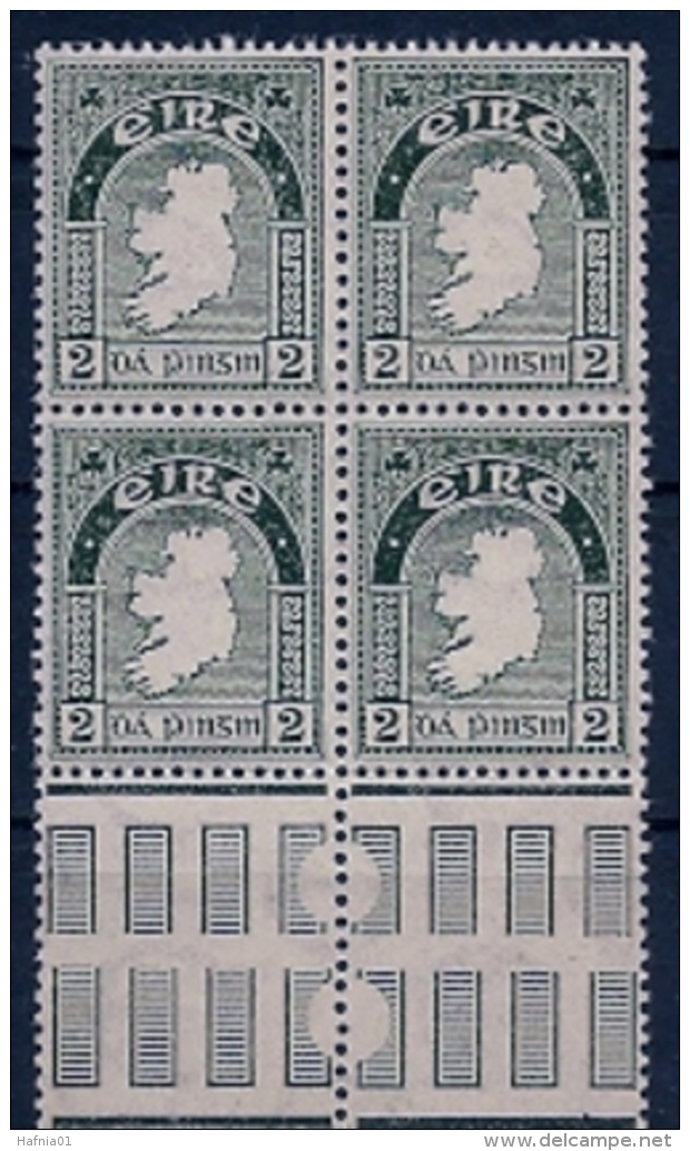 Ireland 1940. National Symbols. 4-Blocks MNH. - Unused Stamps