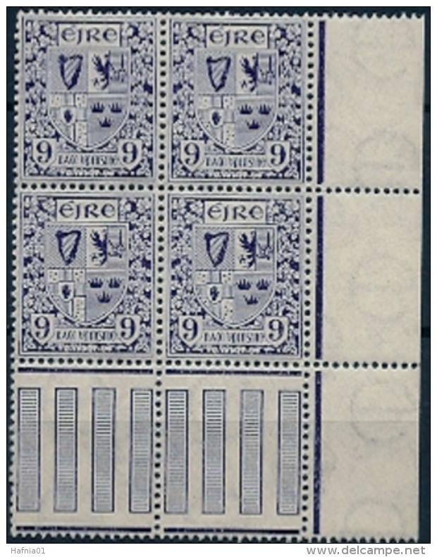 Ireland 1940. National Symbols. 4-Blocks MNH.