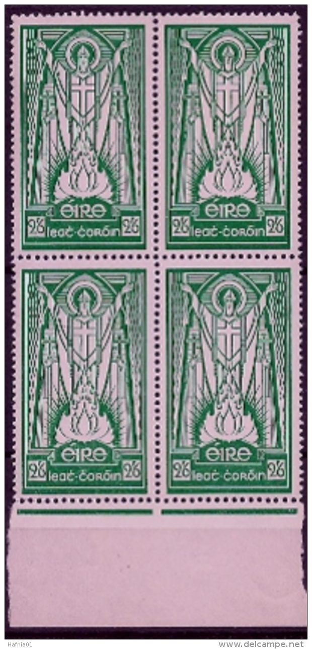 Ireland 1942. St. Patrick. Michel 86 B,  4-Block MNH. - Unused Stamps