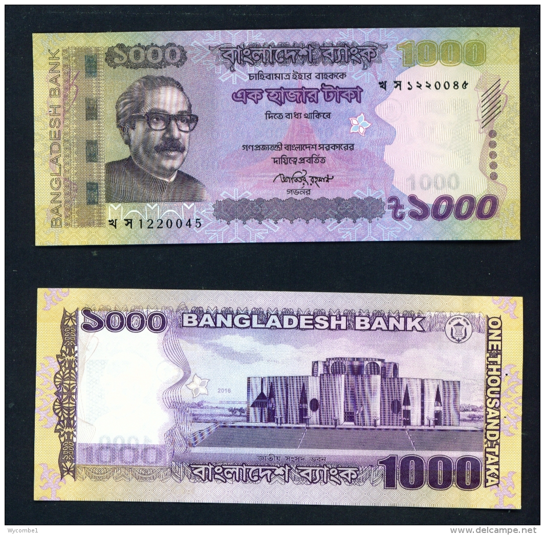 BANGLADESH  -  2016  1000 Taka  UNC Banknote - Bangladesh