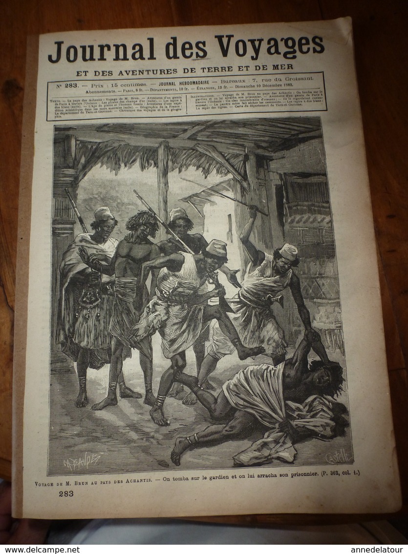 1882 JdV: Mr Brun Chez Les Achantis; Les Fourmis à Miel De Mexique ; Le TARN Et Garonne; Etc - 1850 - 1899