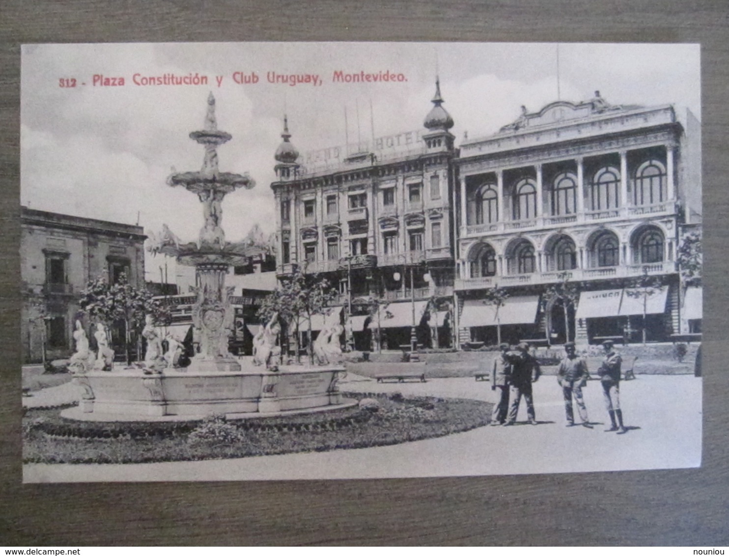 Tarjeta Postal Postcard - Uruguaya Uruguay Montevideo - Plaza Constitucion Y Club Uruguay - 312 - Uruguay