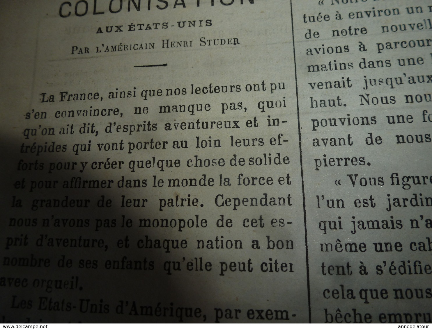 1882 JdV: Gravure ---> Colonisation Des USA; Les Voyages De La JUNON; Gravure -->Les Noces Tziganes En Bohême  ; Etc - 1850 - 1899