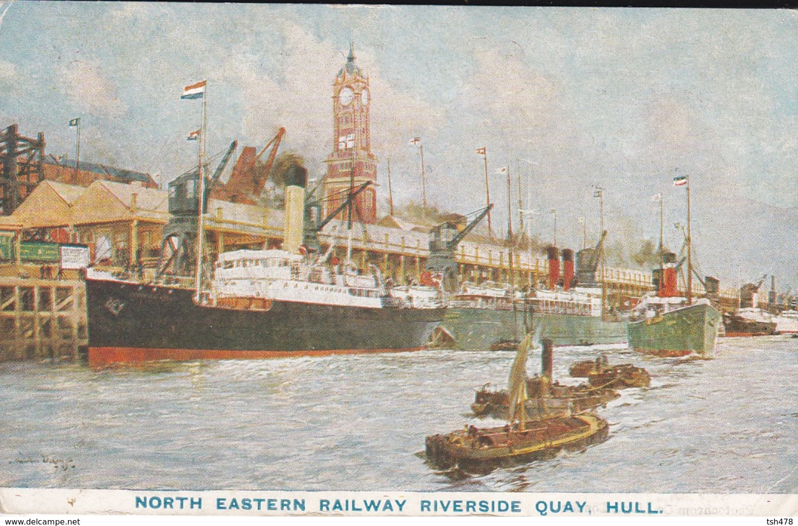 ANGLETERRE---HULL--north Eastern Railway Riverside Quay, Hull--voir  2 Scans - Hull