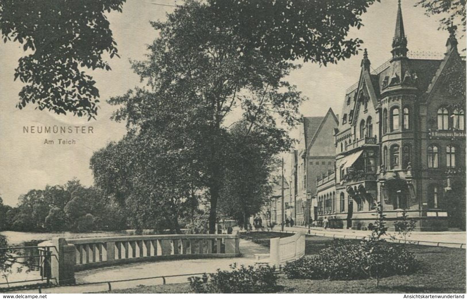 004547  Neumünster - Am Teich  1911 - Neumünster