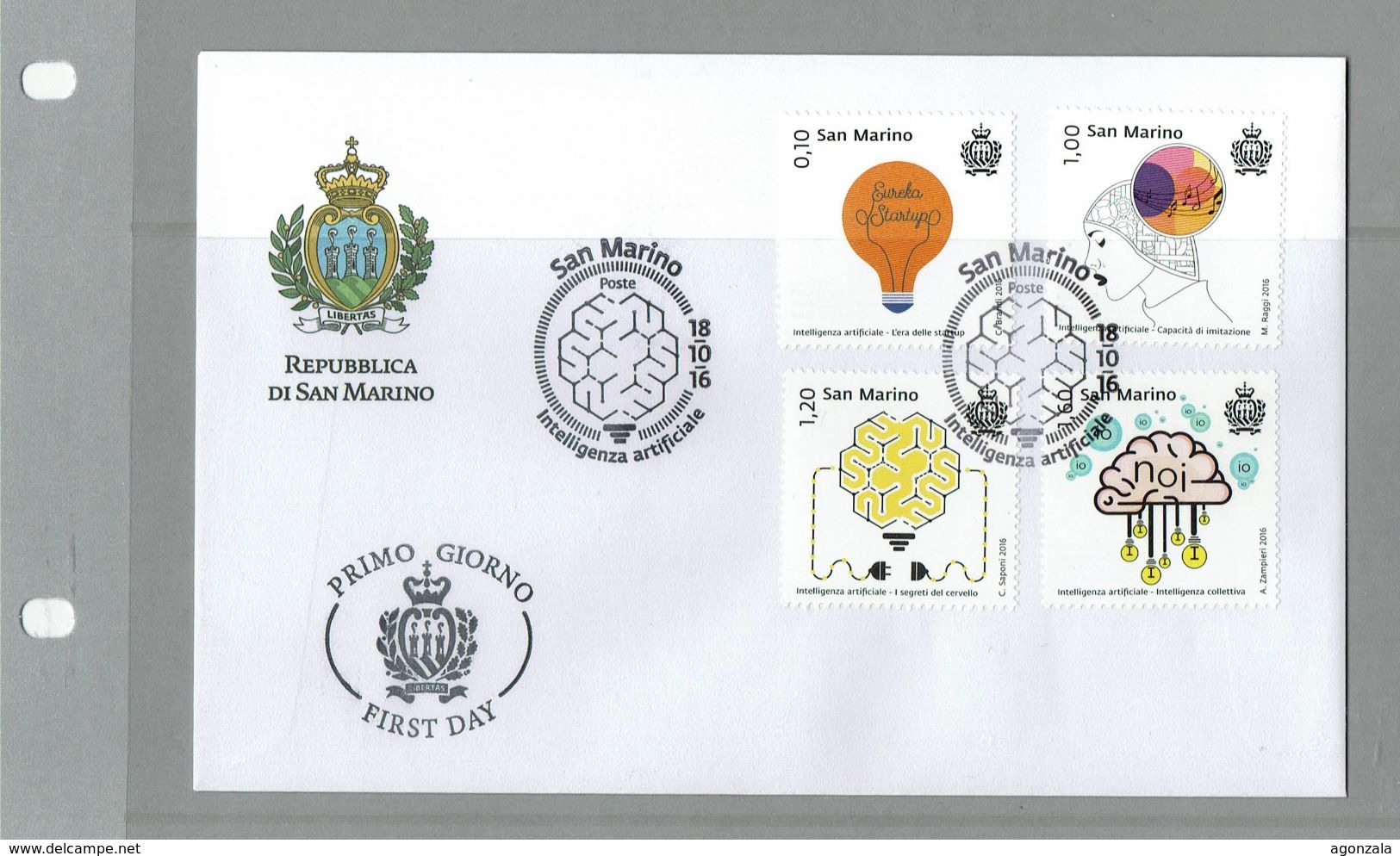 FDC SAN MARINO INTELLIGENCE ARTIFICIELLE - Informática