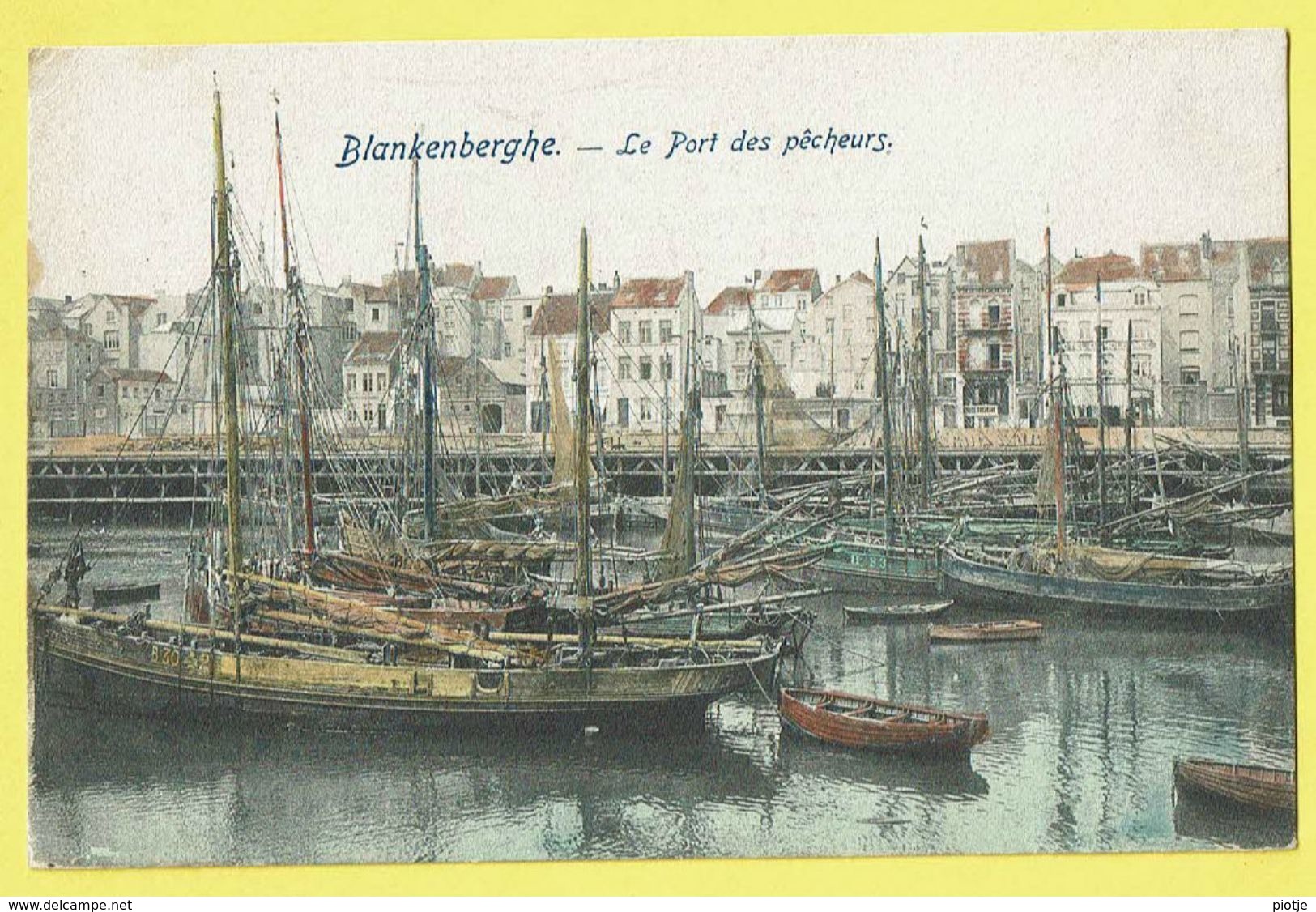 * Blankenberge - Blankenberghe (Kust - Littoral) * Le Port Des Pecheurs, Vissers Haven, Bateau, Péniche, Boat - Blankenberge