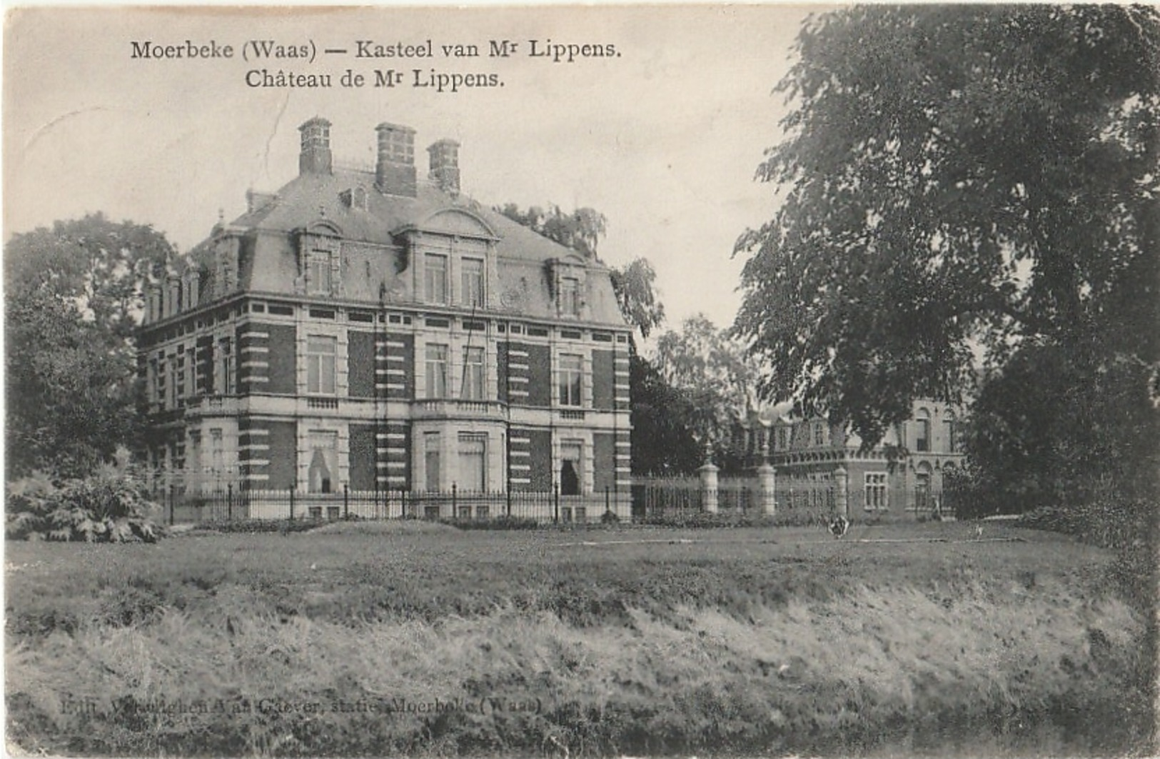 MOERBEKE WAAS Kasteel Van Mr Lippens - Moerbeke-Waas