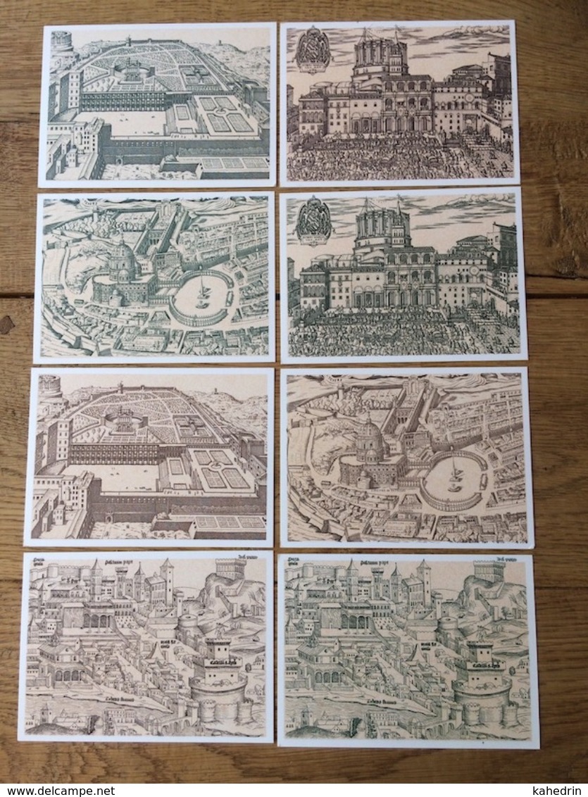 Citta Del Vaticano Vatikan Vaticane, 8 Postcards, Used - Vaticaanstad