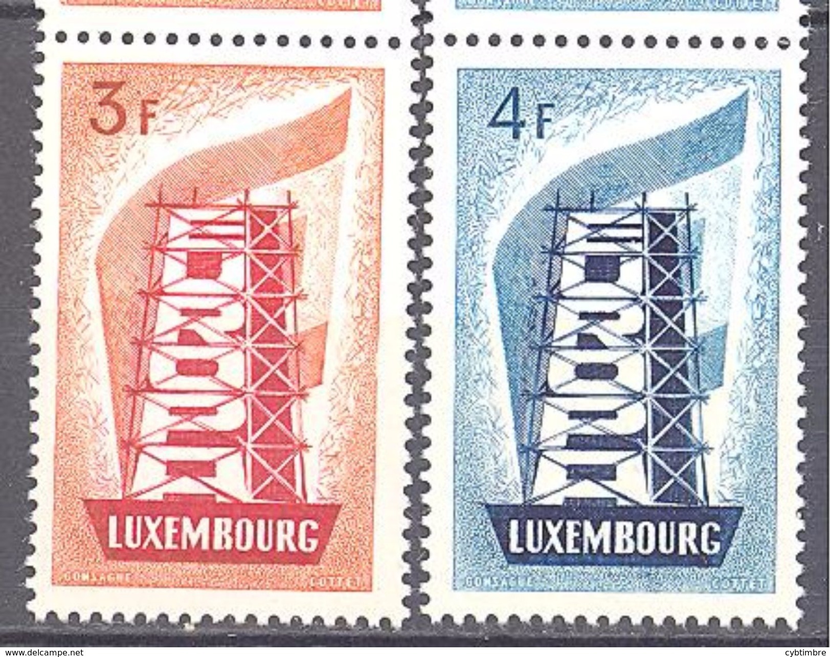 Luxembourg : Yvert N°515/516**; MNH; Europa 1956 - Neufs