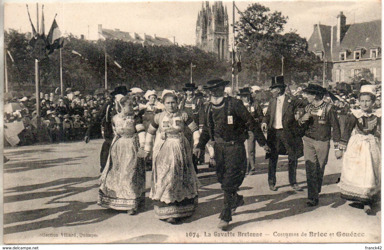 29. La Gavotte Bretonne. Costumes De Briec Et Gouézec - Gouézec