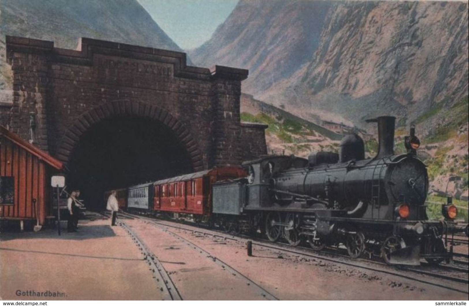 Schweiz - Göschenen - Gotthardbahn, Der Grosse Tunnel - Ca. 1920 - Göschenen