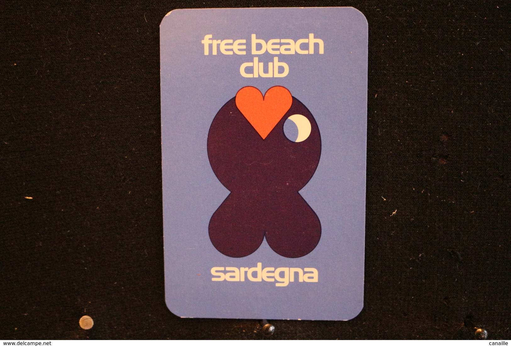 Playing Cards / Carte A Jouer / 1 Dos De Cartes Avec Publicité / Free Beach Club - Italie, Sardegna - Autres & Non Classés