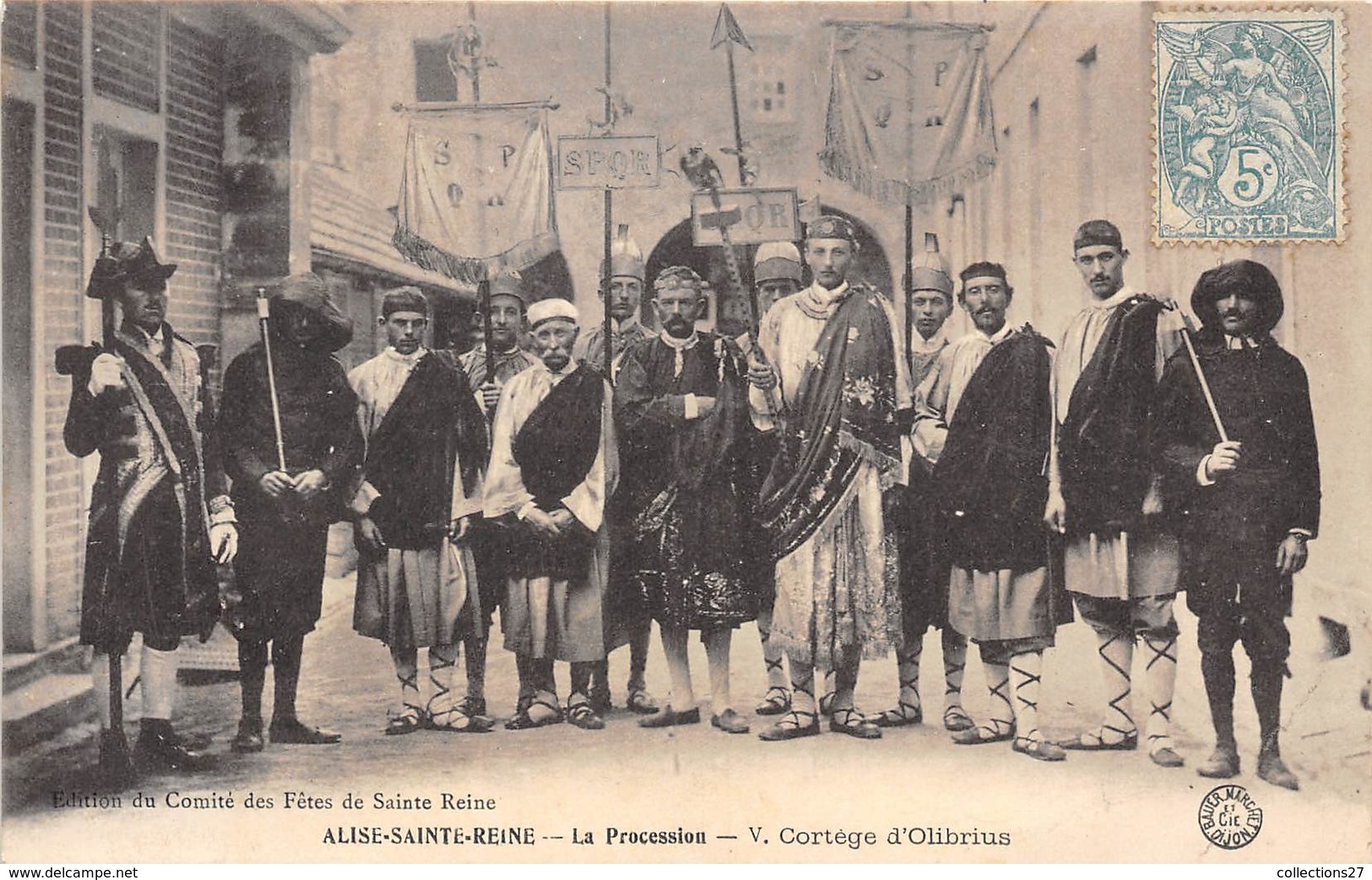 21-ALISE-SAINTE-REINE- LA PROCESSION  V. CORTEGE D'OLIBRIUS - Autres & Non Classés