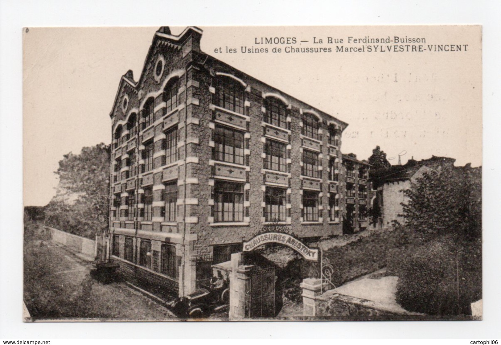 - CPA LIMOGES (87) - La Rue Ferdinand-Buisson Et Les Usines De Chaussures Marcel SYLVESTRE-VINCENT - - Limoges