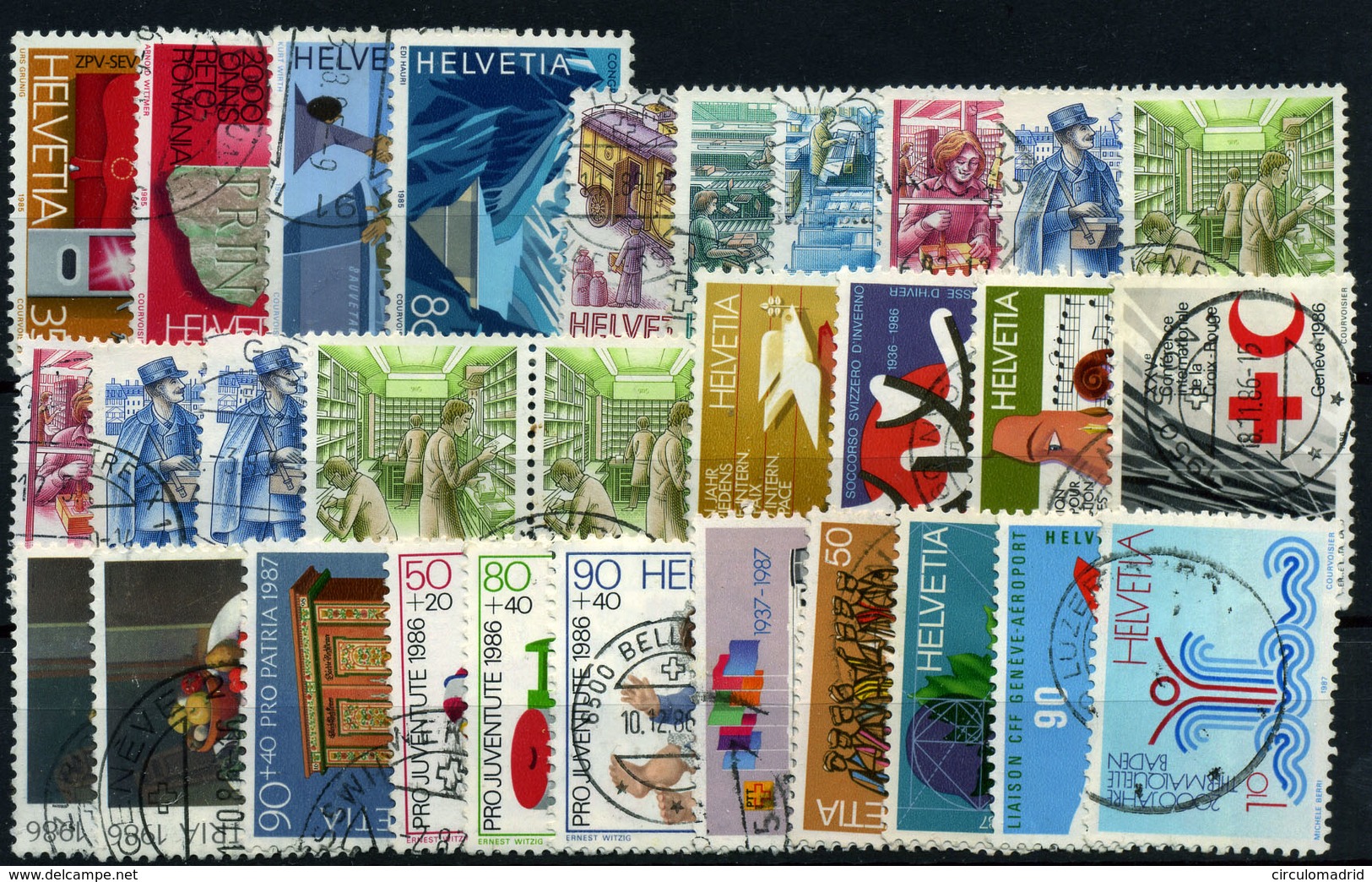 3450-Suiza Nº 1219/22, 1250/90, 1279, 1269/73 - Usados