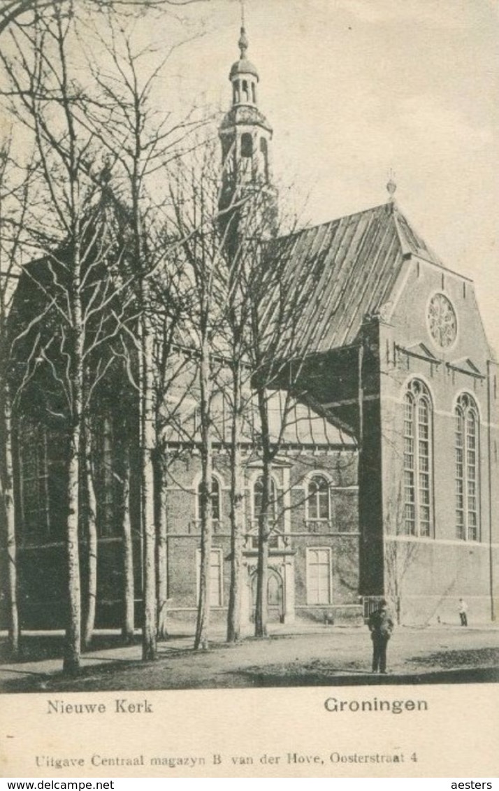 Groningen; Nieuwe Kerk - Niet Gelopen. (B. Van Der Hove - Groningen) - Groningen