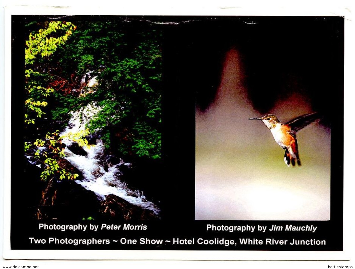 United States 2002 Postcard Photography Show For Morris & Mauchly - Vermont - Other & Unclassified