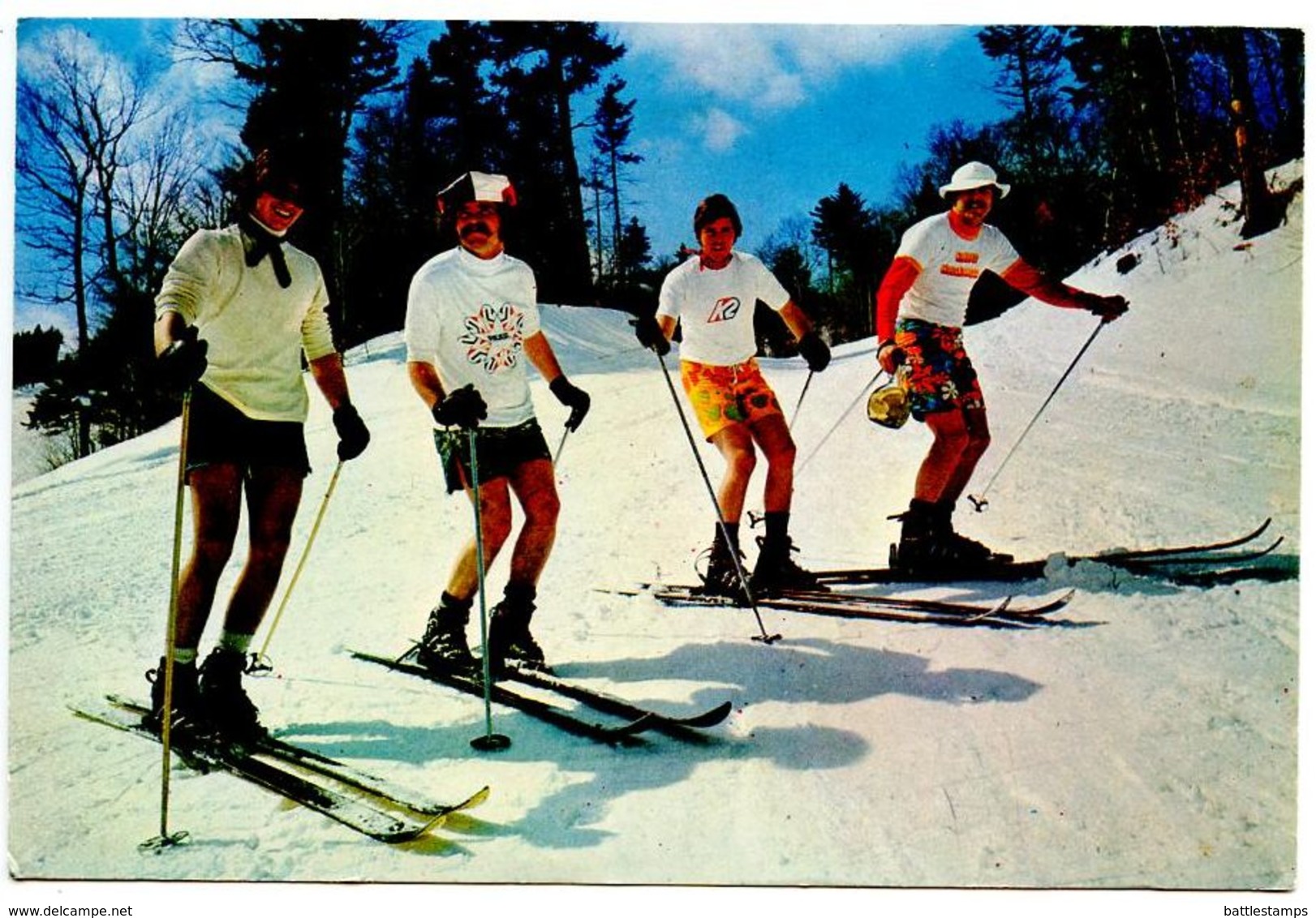 United States Modern Postcard Spring Skiiers - Waterville Valley, New Hampshire - Winter Sports