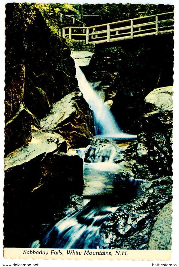 United States Modern Postcard Sabbaday Falls - White Mountains, New Hampshire - White Mountains