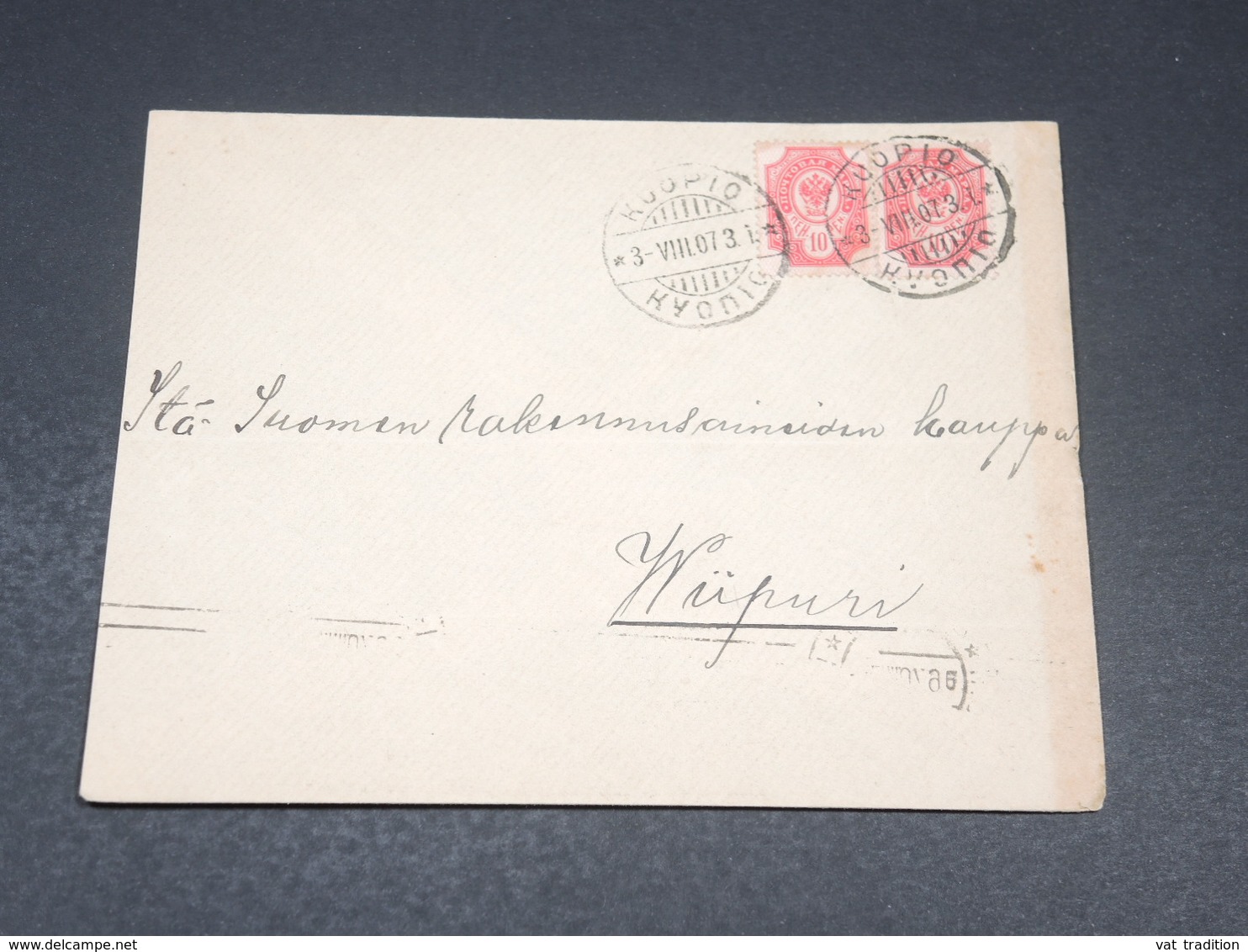 FINLANDE - Enveloppe De Kuopio En 1907 , Administration Russe - L 19633 - Covers & Documents