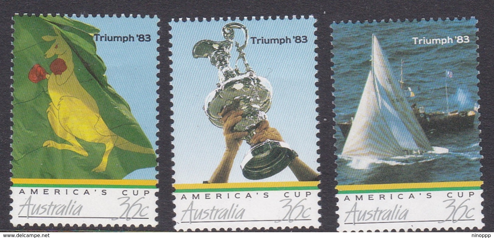 Australia ASC 1044-1046 1986 America's Cup, Mint Never Hinged - Mint Stamps