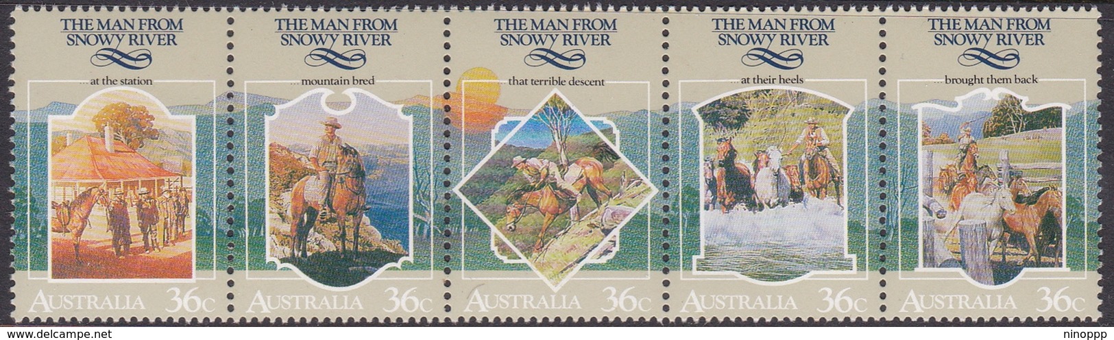 Australia ASC 1075-1079 1987 The Man From Snowy River, Mint Never Hinged - Mint Stamps