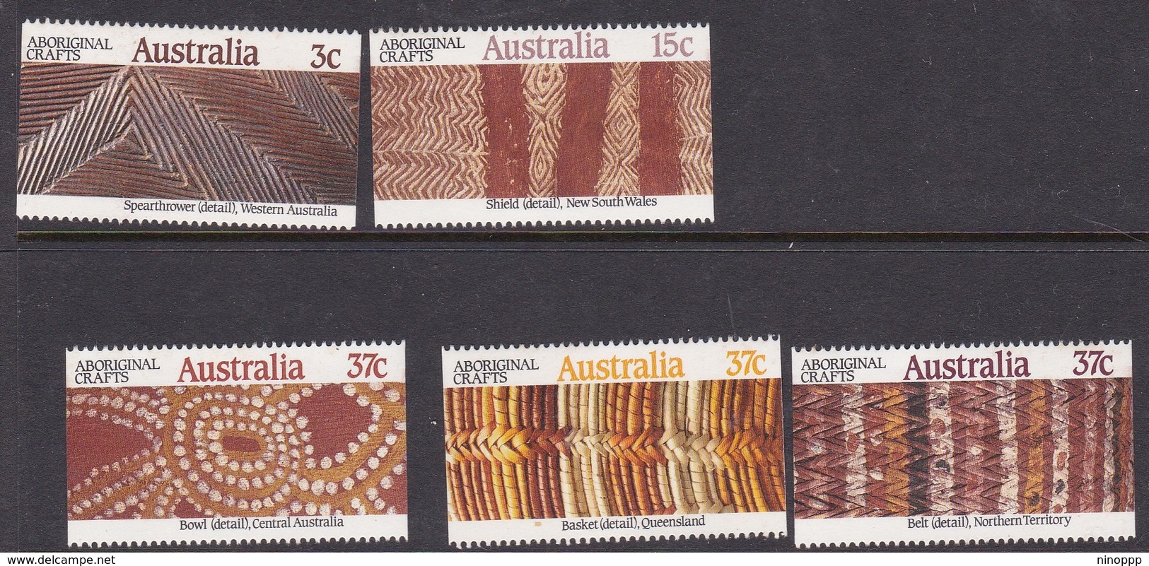 Australia ASC 1103-1107 1987 Aboriginal Crafts, Mint Never Hinged - Mint Stamps