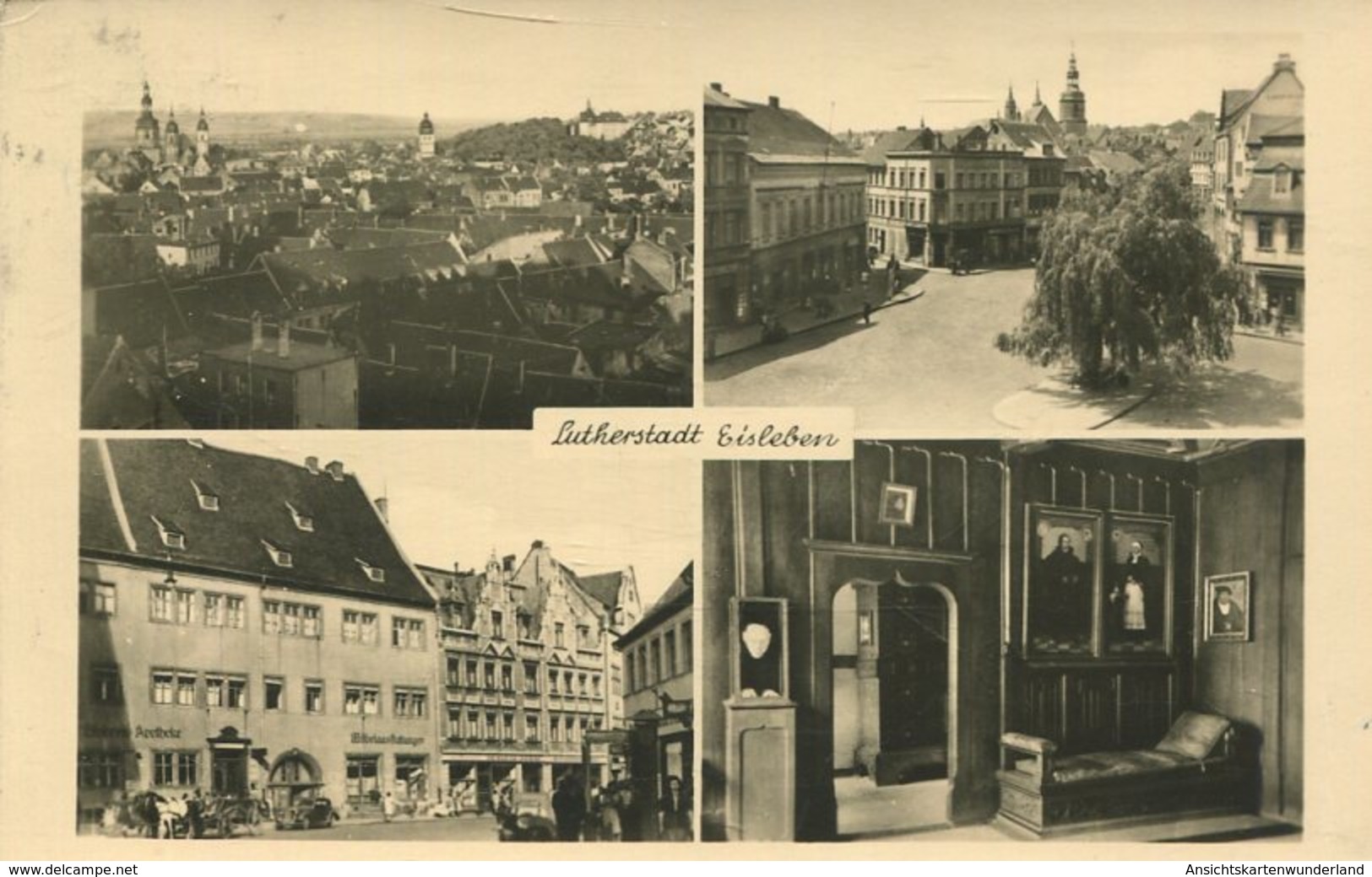 004580  Lutherstadt Eisleben  Mehrbildkarte  1955 - Eisleben