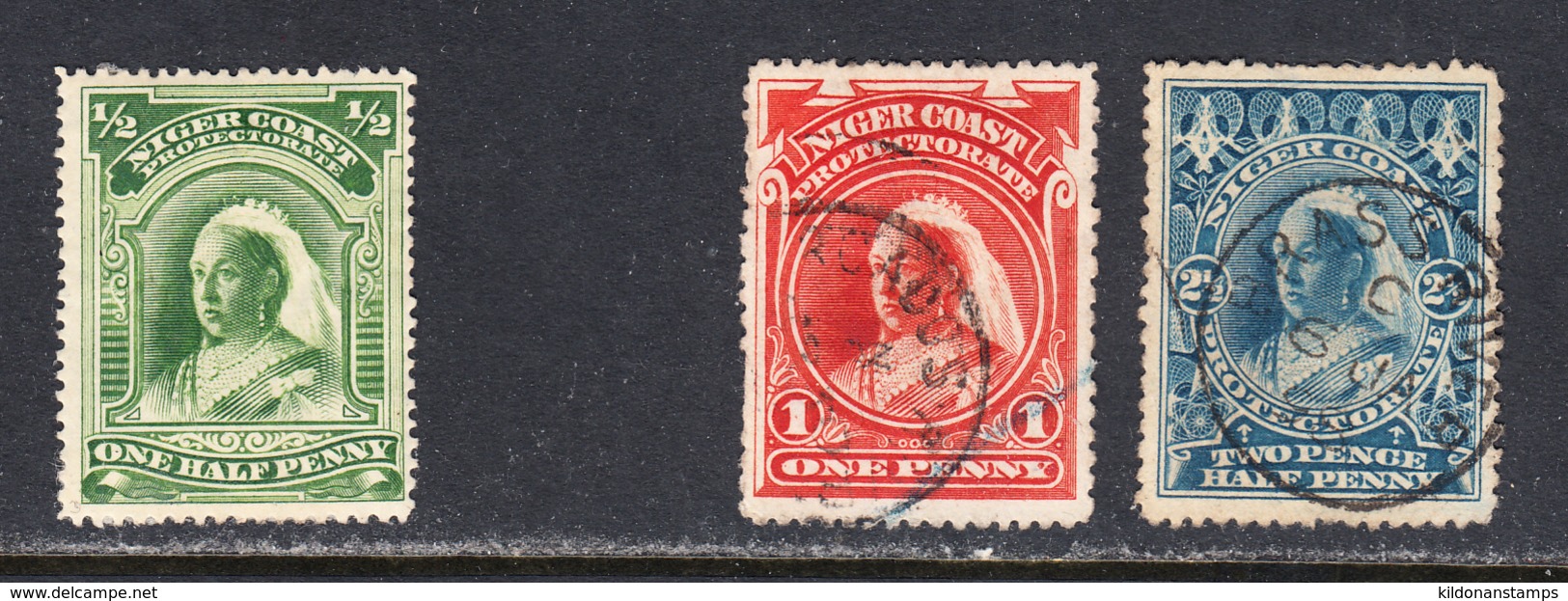 Nigeria 1894 Mint Mounted/cancelled, See Notes, SG 51, 52, 54 - Nigeria (...-1960)