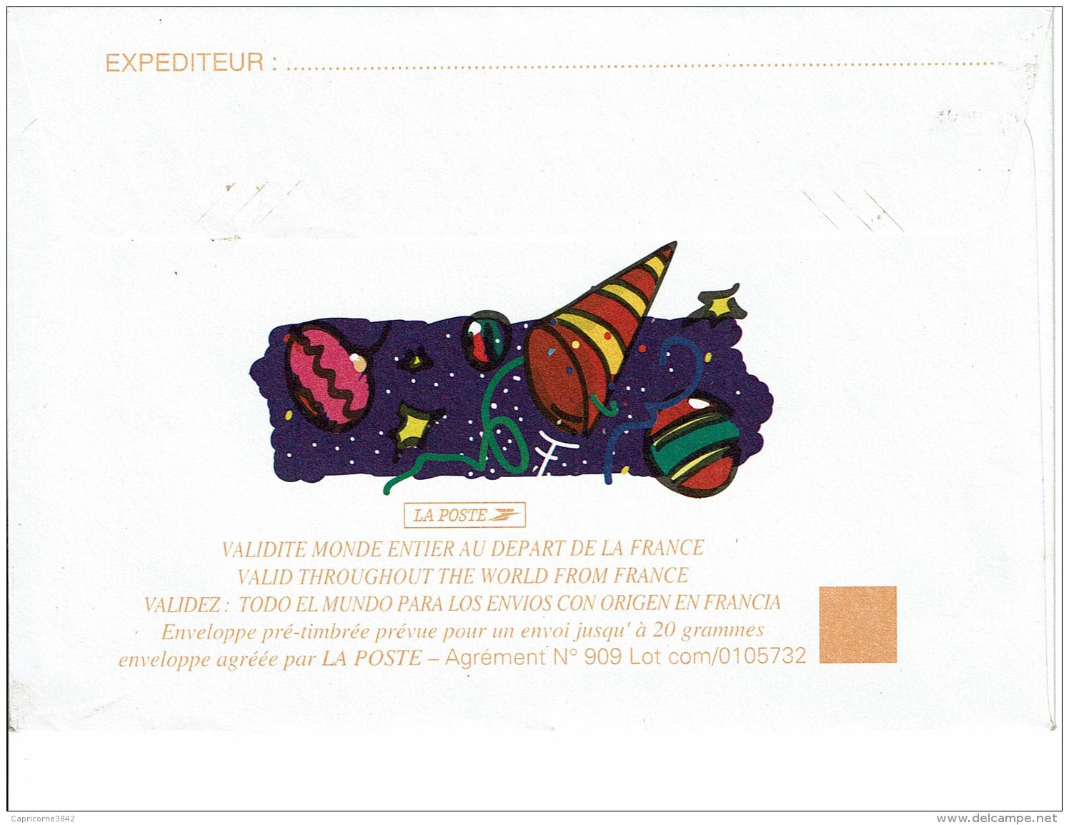 2001 - Enveloppe Entier Postal - Meilleurs V&oelig;ux 2001 (tp N°3364) - PAP : Altri (1995-...)