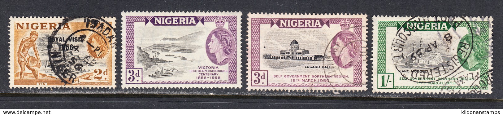 Nigeria 1956,58,59, Cancelled, SG , Yt , Mi - Nigeria (...-1960)