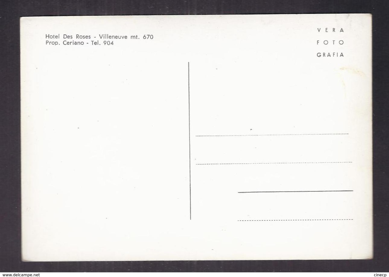 CPSM SUISSE - VILLENEUVE - Hotel Des Roses - TB PLAN Etablissement , Sa Terrasse , Automobiles - Villeneuve