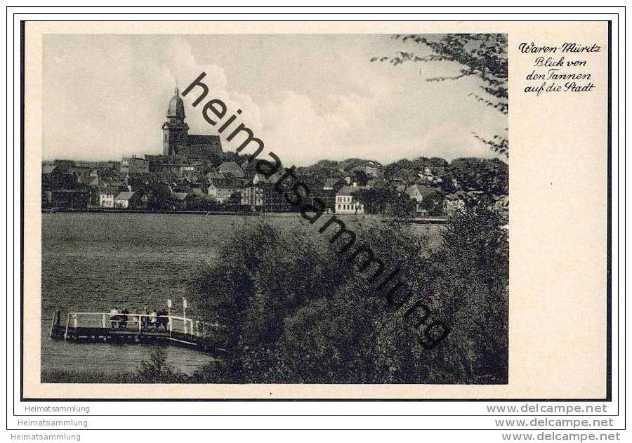 Waren-Müritz - Blick Von Den Tannen Auf Die Stadt - Waren (Mueritz)