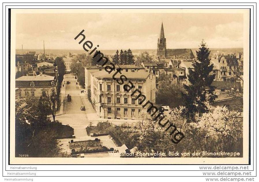 Eberswalde - Blick Von Der Bismarcktreppe - Foto-AK 30er Jahre - Eberswalde